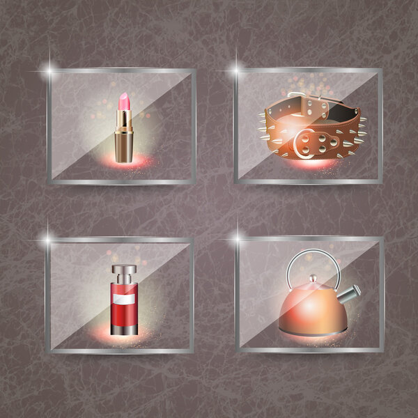 Векторные иконы красоты
