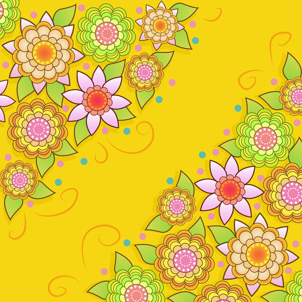 Vector floral background design