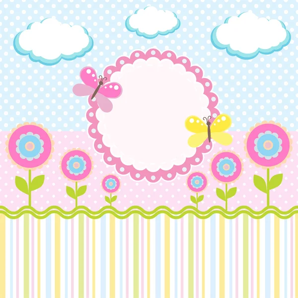 Vector Floral Fondo Diseño — Vector de stock