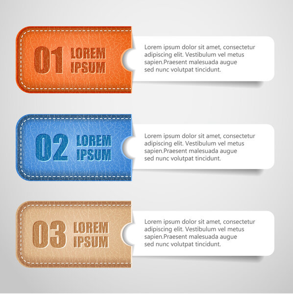 Conjunto Vectorial Banners Con Números — Vector de stock