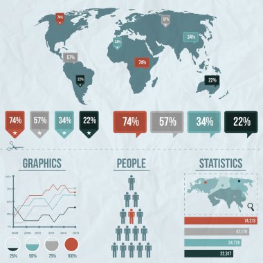 infographics vektör çizim öğeleri