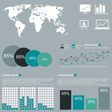 Infographic öğeleri kümesi