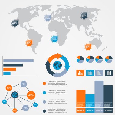 Infographic öğeleri kümesi