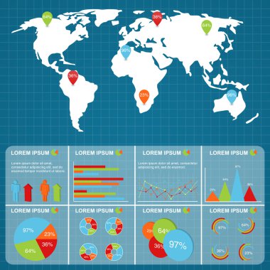 Infographic öğeleri kümesi