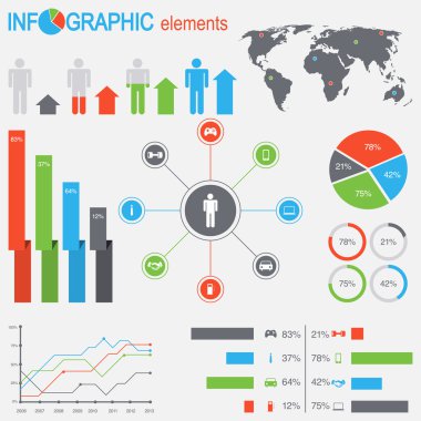 Infographic öğeleri kümesi