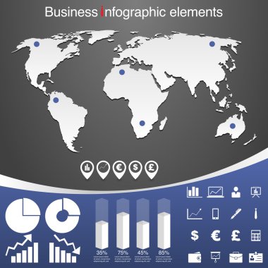 Infographic öğeleri kümesi