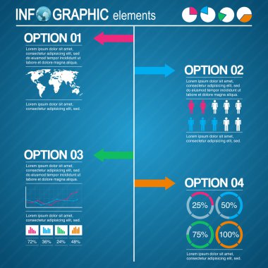 Set of infographic elements clipart