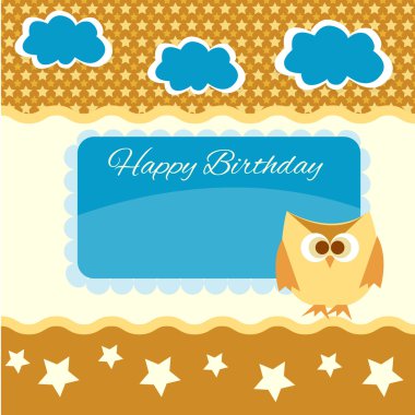 Happy birthday vector background clipart