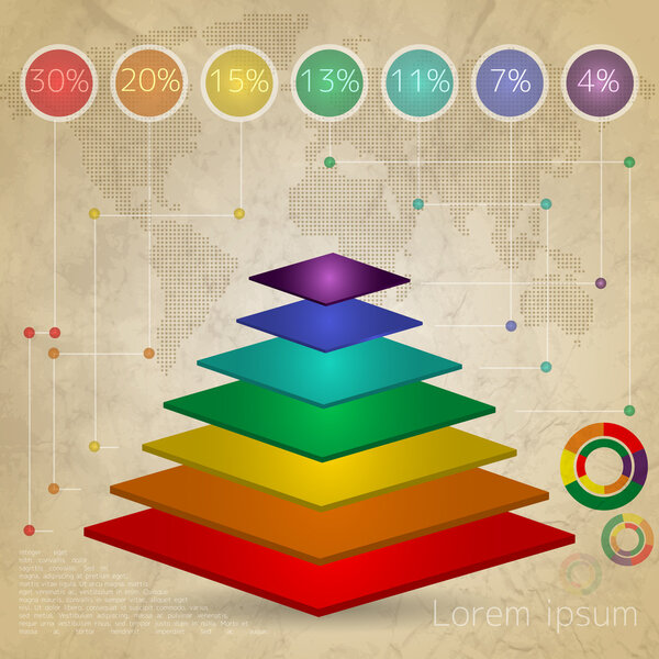 Elements of infographics, vector illustration