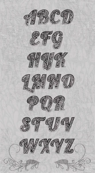 Vektör çizim vektör alfabesi