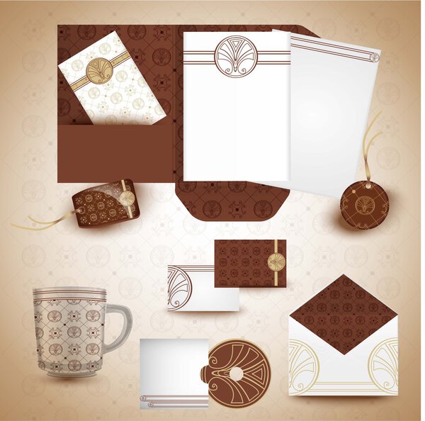 Stationery design set in vector format