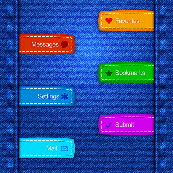 Vector set of banners