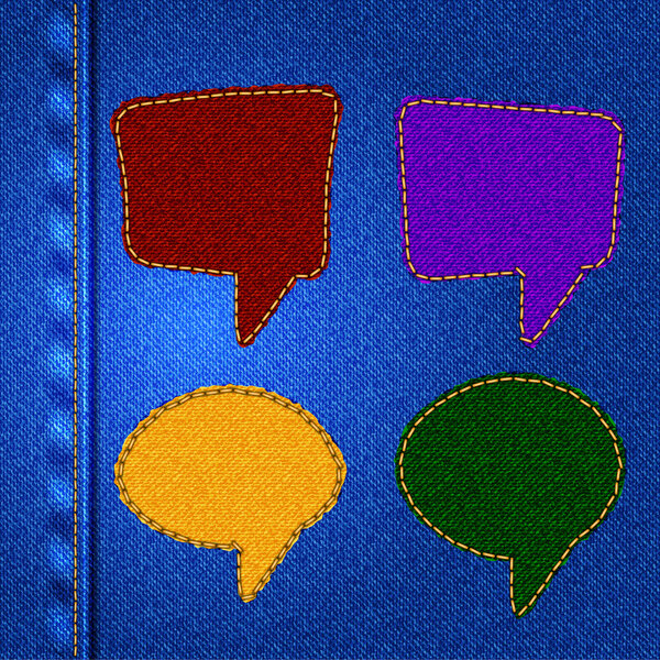 Set of speech bubbles vector