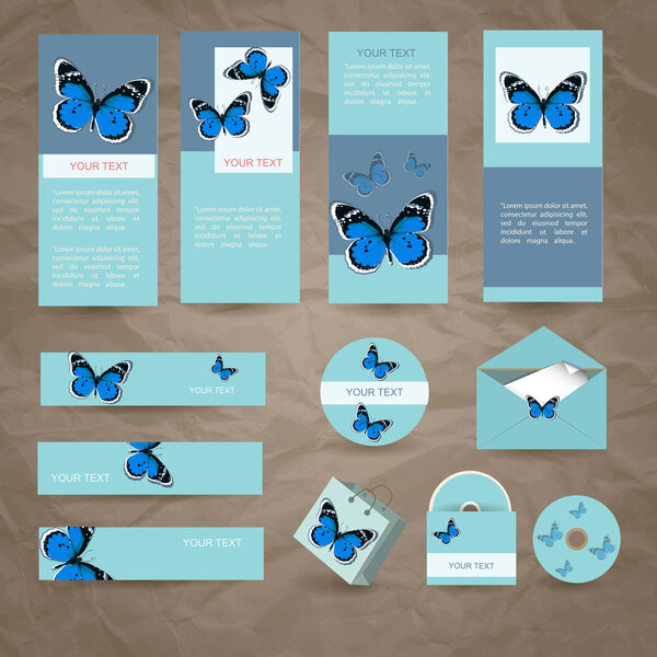 Конструкция канцелярских принадлежностей в векторном формате
