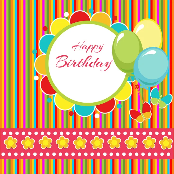 Happy Birthday Vector Background — Stock Vector