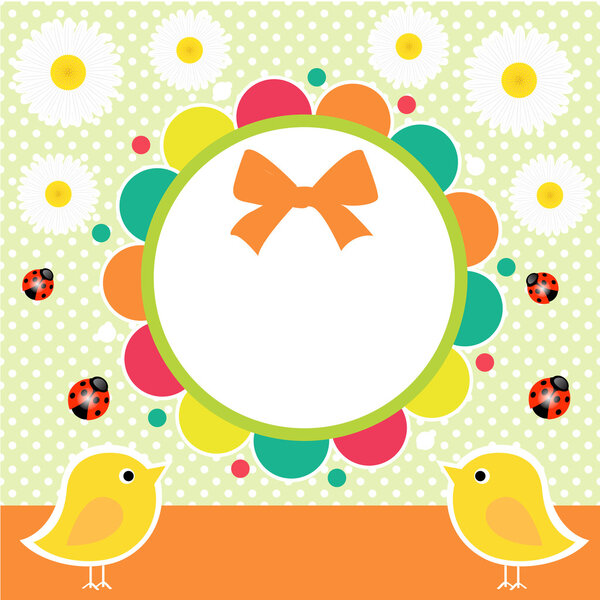 Children's frame. Vector illustration.