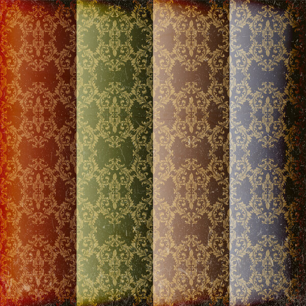 Set of 4 seamless patterns. Vector