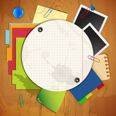 Background of paper sheets clipart