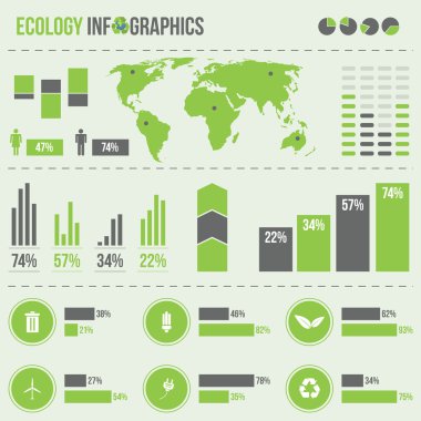 Set elements of infographics clipart