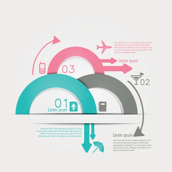 Infografías Viajes Con Iconos Elementos Datos — Archivo Imágenes Vectoriales