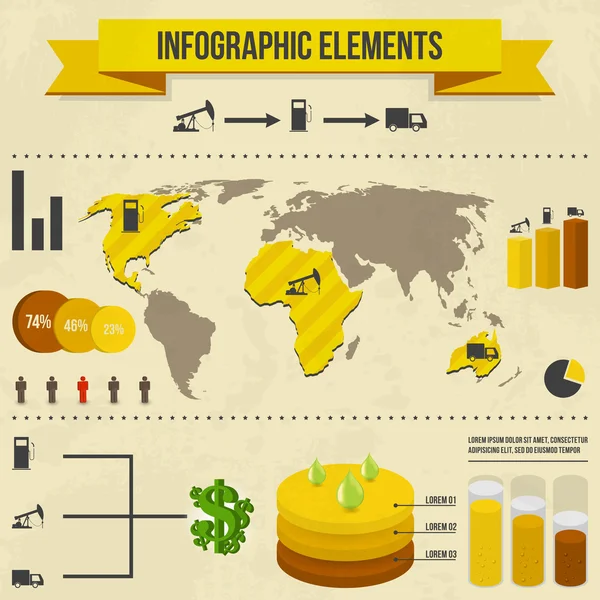 Set Elements Infographics — Stock Vector