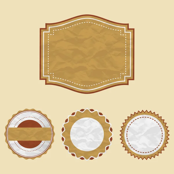 Set Vintage Labels — Stock Vector