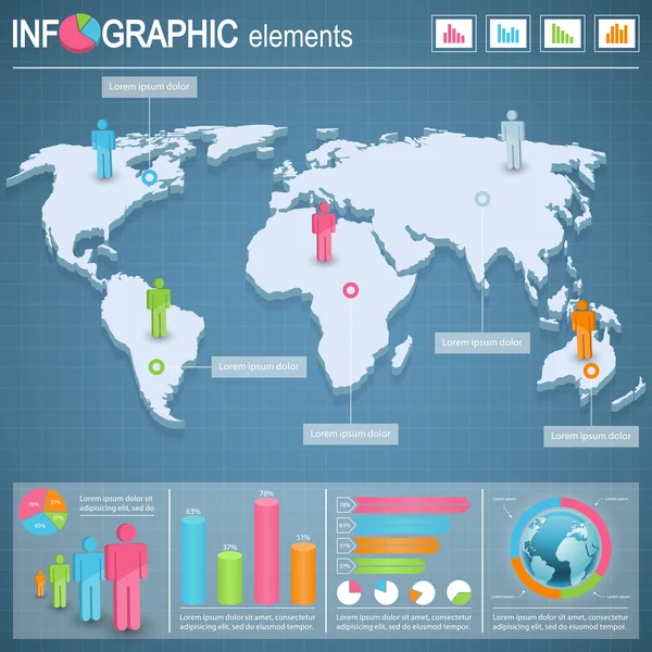 Ορισμός Στοιχείων Των Infographics Διανυσματικά Γραφικά