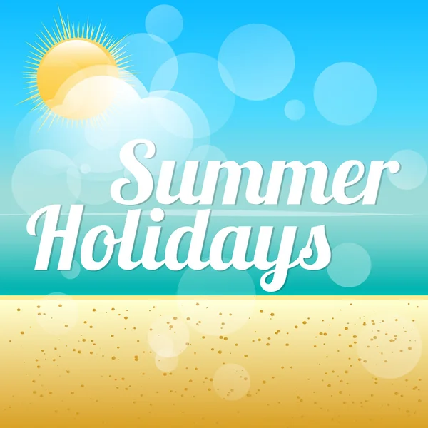 Summer Holidays Vector Background Royalty Free Stock Illustrations