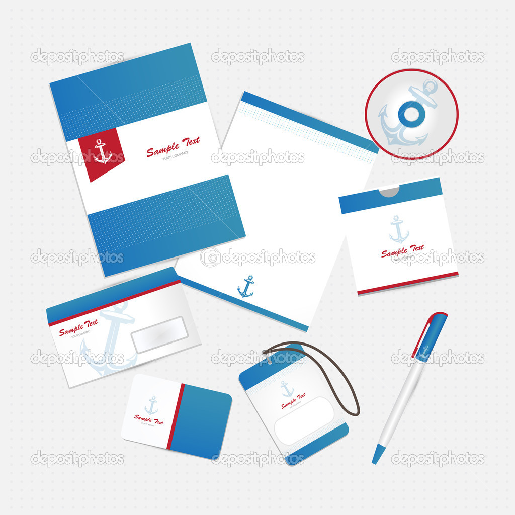 corporate identity with anchor