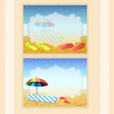 Summer holidays vector background. clipart