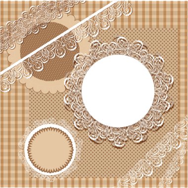 Vector set of vintage frame clipart