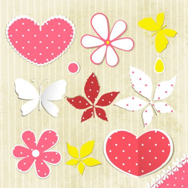 Background floral, vector illustration clipart