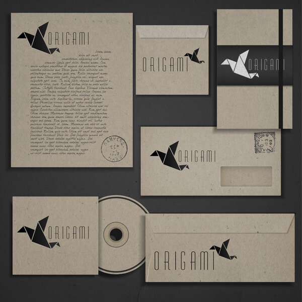 Шаблон фирменного стиля, векторная иллюстрация
