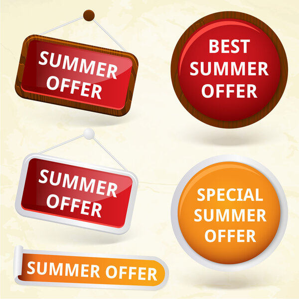 Набор этикеток продаж
