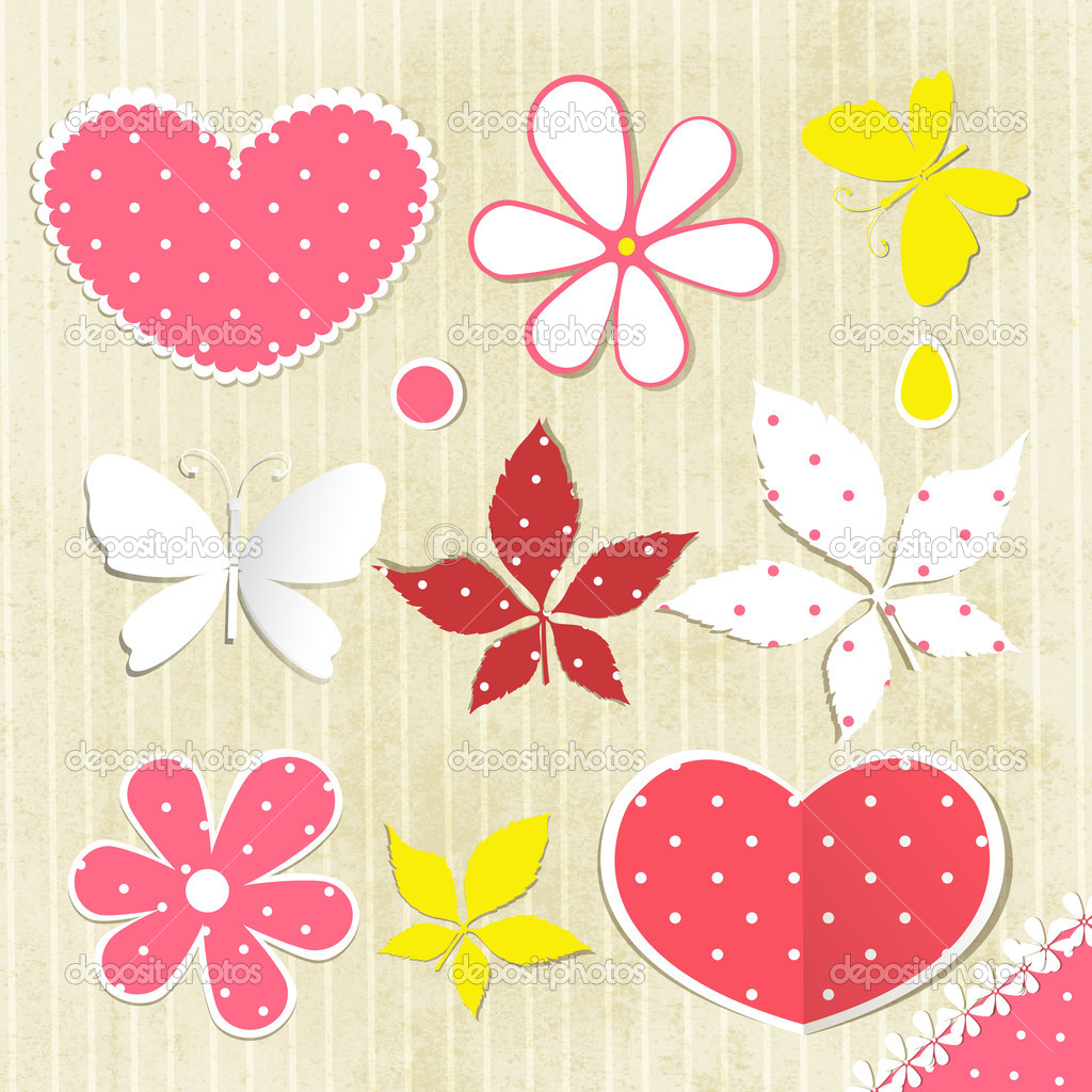 Background floral, vector illustration