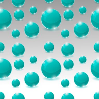 Vector seamless pattern of bubbles clipart