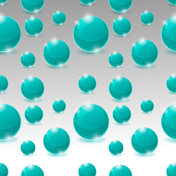 Vector seamless pattern of bubbles