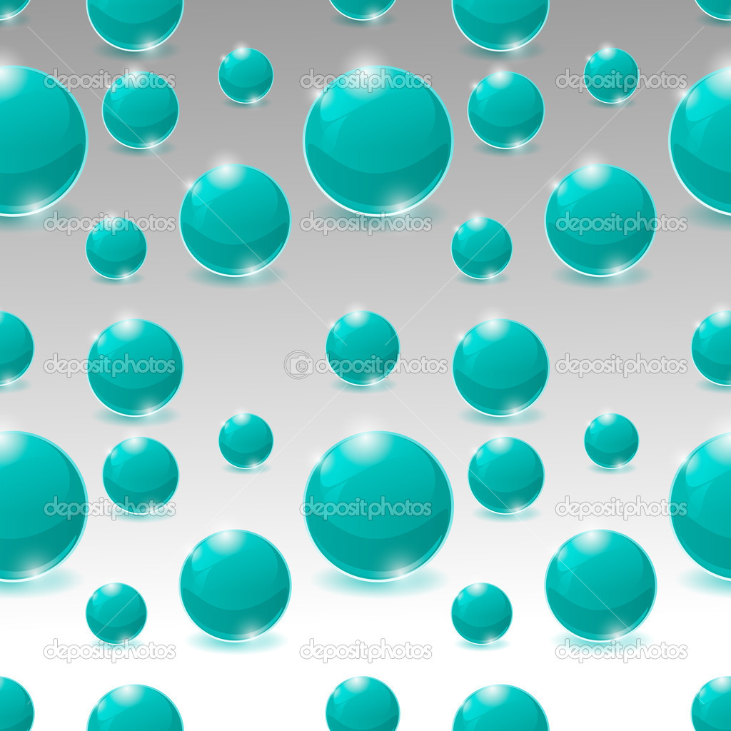 Vector seamless pattern of bubbles