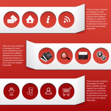 Web simgesi kırmızı ve Etiketler