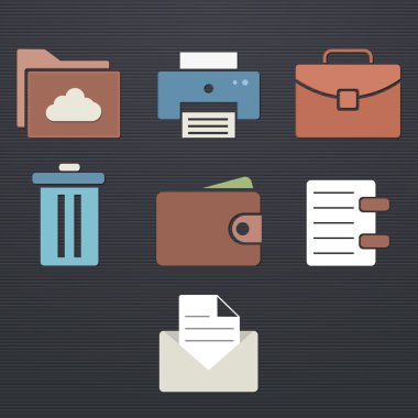vektör Icon set siyah renk düğme çerçevesinde finans ve iş.