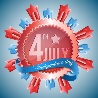 Bağımsızlık günü-4 Temmuz vektör arka plan