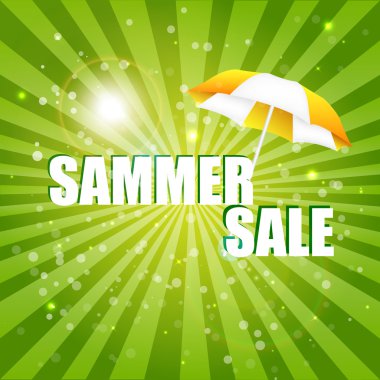 Summer sale. Vector illustration clipart