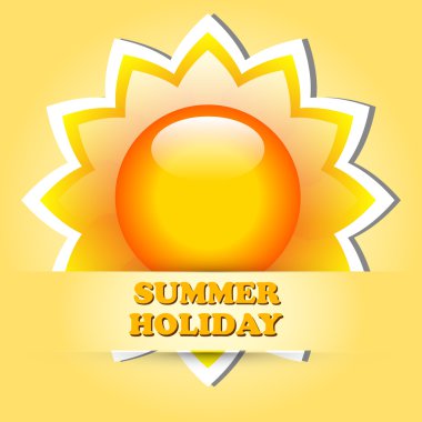 Beautiful summer vector illustrations clipart