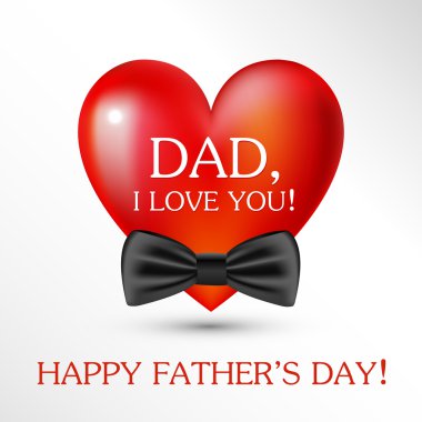 Happy fathers day card. Vector clipart