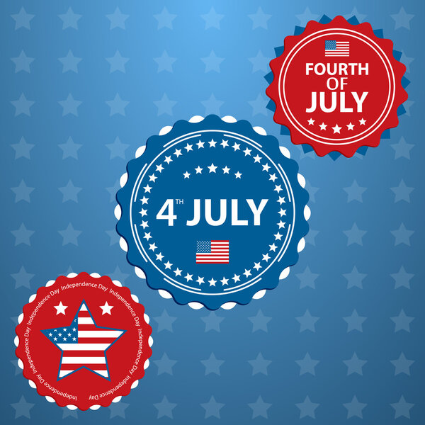 Independence Day- 4 of July vector background
