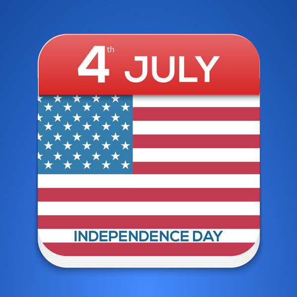 День независимости - векторный фон 4 июля
