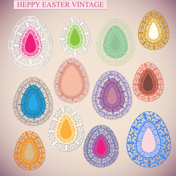 Happy Easter Card, vector illustration