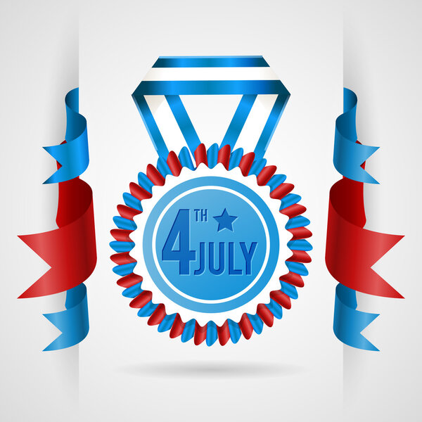 День независимости - векторный фон 4 июля
