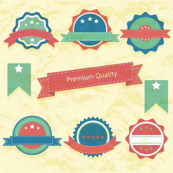 Collection High Quality Labels — Stock Vector