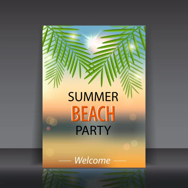 夏のビーチ パーティー ベクトル イラスト ロイヤリティフリーストックベクター